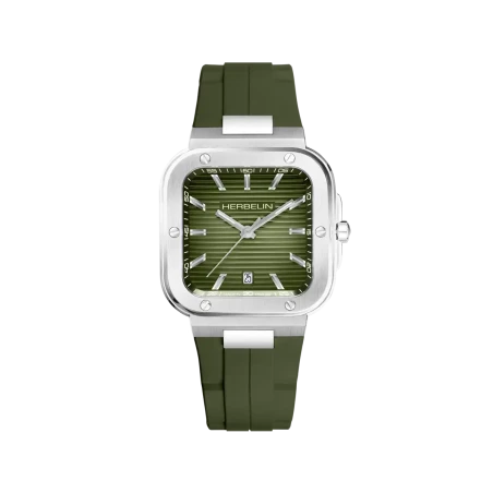 Michel Herbelin Cap Camarat Square 12246A116CK Quartz Noir Cuir