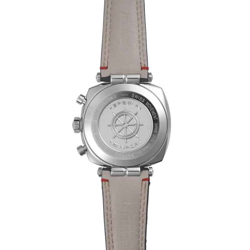 Michel Herbelin Newport Héritage 35664AP25 Chronographe Acier Textile Bleu