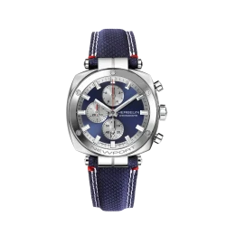 Michel Herbelin Newport Héritage Chronographe 35664AP25 – Acier Textile Bleu