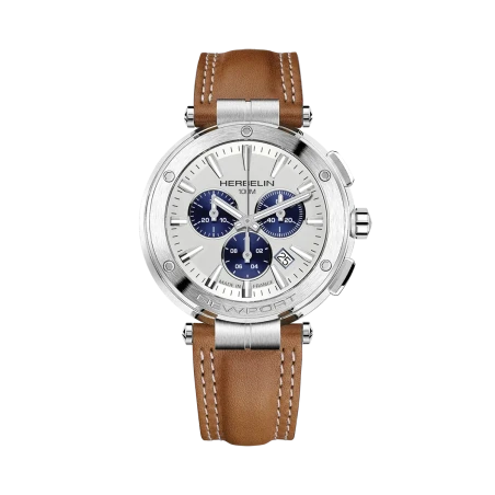 Michel Herbelin Newport Chrono 37688A42GD Quartz Acier Cuir Camel