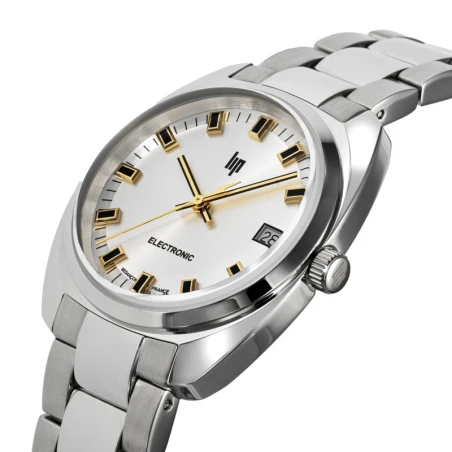 Lip Général De Gaulle Classique 35 mm 671879 Quartz Acier Blanc