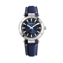 Michel Herbelin Newport Quartz Date 12288A15BL – Bleu Textile
