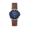 Michel Herbelin City Quartz Bleu 19515AP15GD – Cuir Brun Acier