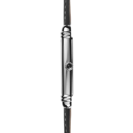 Michel Herbelin Art Déco Petite Seconde 10638AP08 Argent Croco Noir