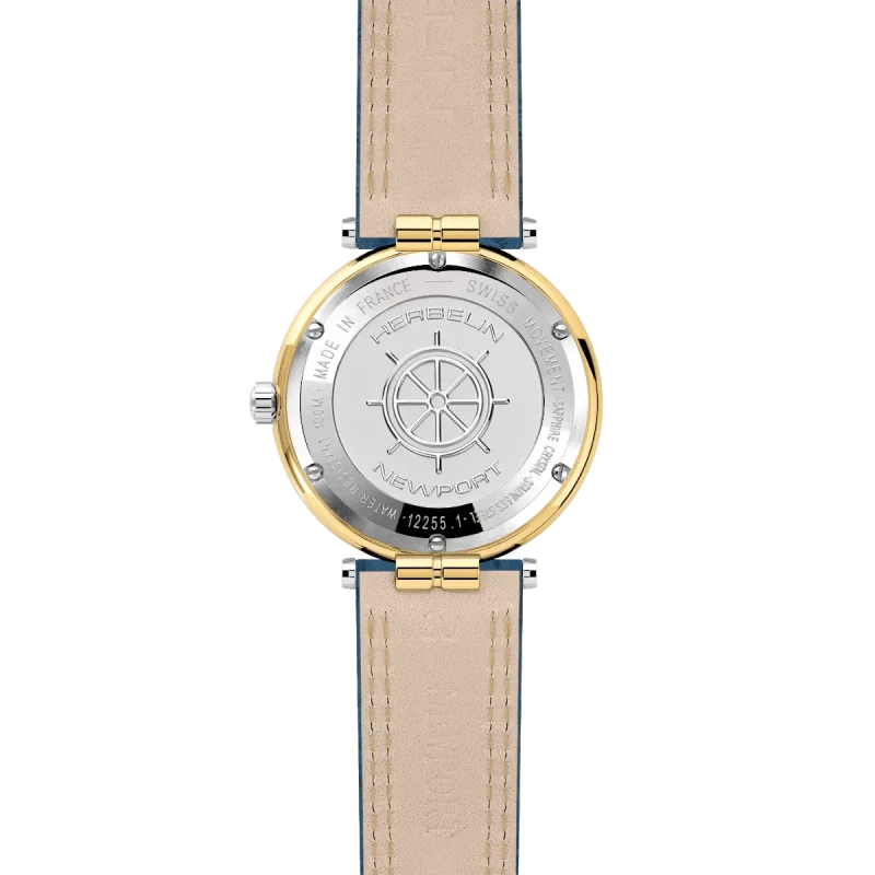 Michel Herbelin Newport Originals 12255T35 Bleu Cuir Or Jaune