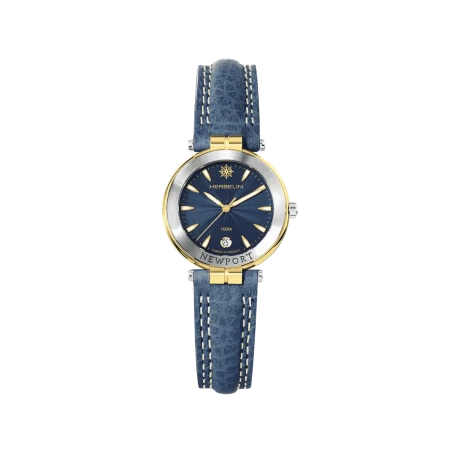 Michel Herbelin Newport Originals 14255T35 Bleu Cuir Or Jaune Femme
