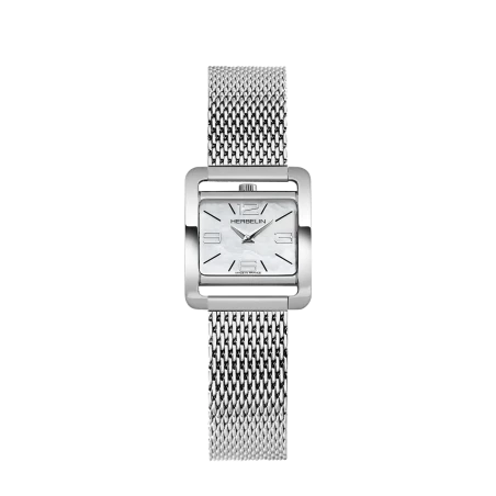 Michel Herbelin V Avenue Quartz Nacre 17137AP19B Milanaise Argent