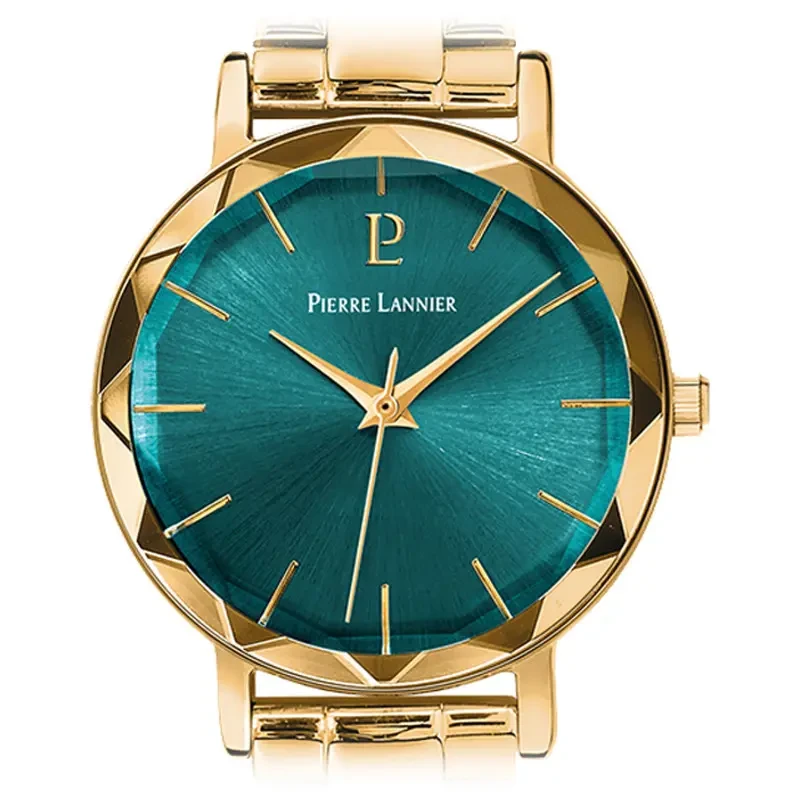 Montre Femme Pierre Lannier Multiples 012P562 Cadran Vert Doré