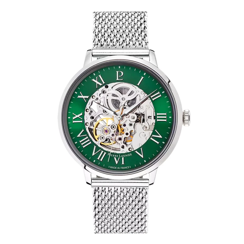Montre Homme Pierre Lannier Automatic 323D171 Cadran Vert Milanais