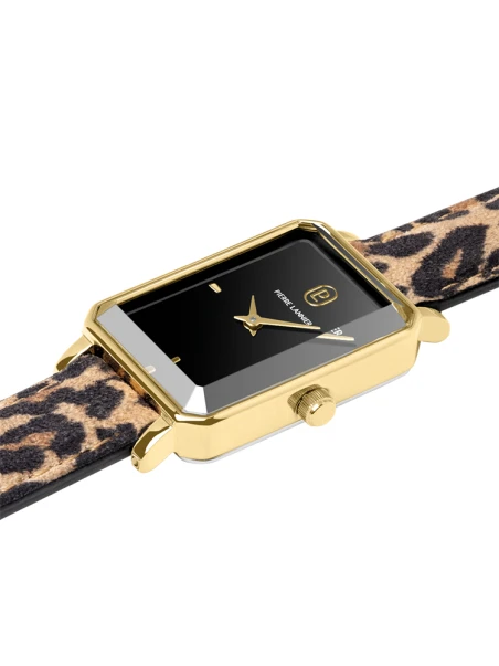 Montre Pierre Lannier femme rectangulaire léopard 006L539 coter