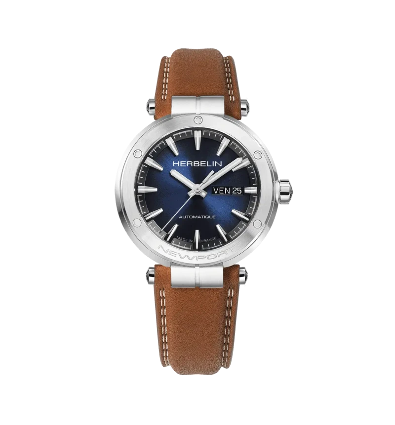 Michel Herbelin Newport – cuir camel – 1768A15GD face