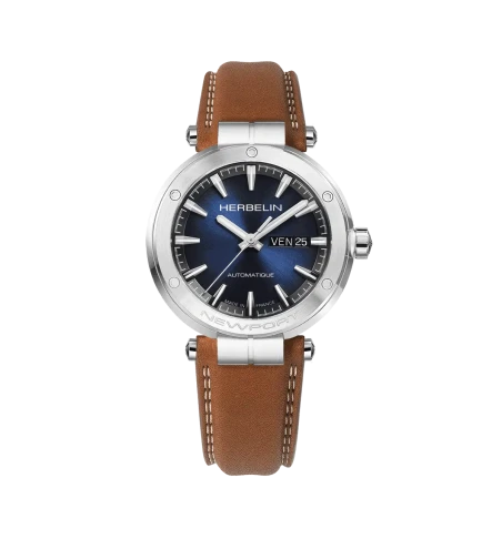 Michel Herbelin Newport – cuir camel – 1768A15GD face