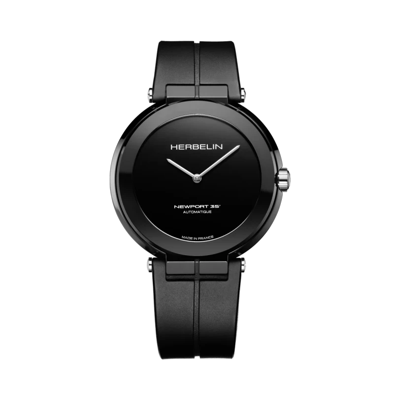 NEWPORT – automatique – céramique – noire – 1335CRN04 vue de face