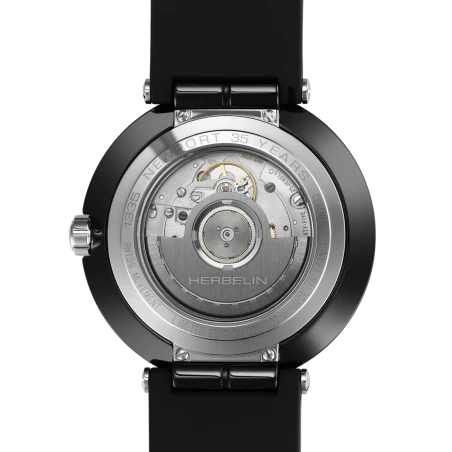 NEWPORT – automatique – céramique – noire – 1335CRN04 vue de dos