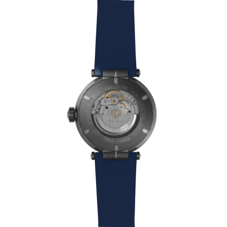 Michel Herbelin Newport – carbone titane – bleu –1788CTN15CB vue de dos