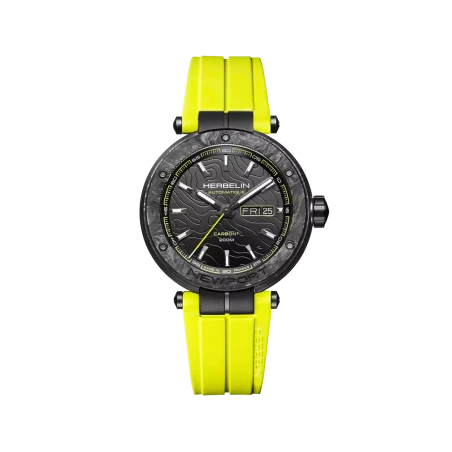 Michel Herbelin Newport – carbon – titane – jaune – 1788CTN14CY vue de face