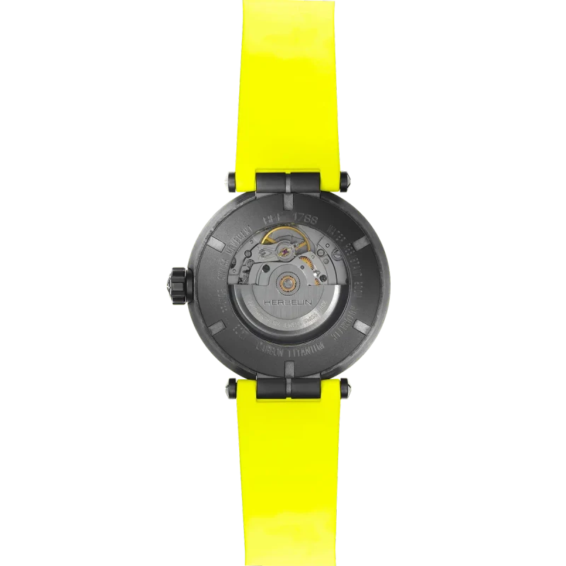 Michel Herbelin Newport – carbon – titane – jaune – 1788CTN14CY vue de dos