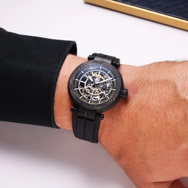 Michel Herbelin Newport – squelette – noir – 1888SQCTN14CA vue porter