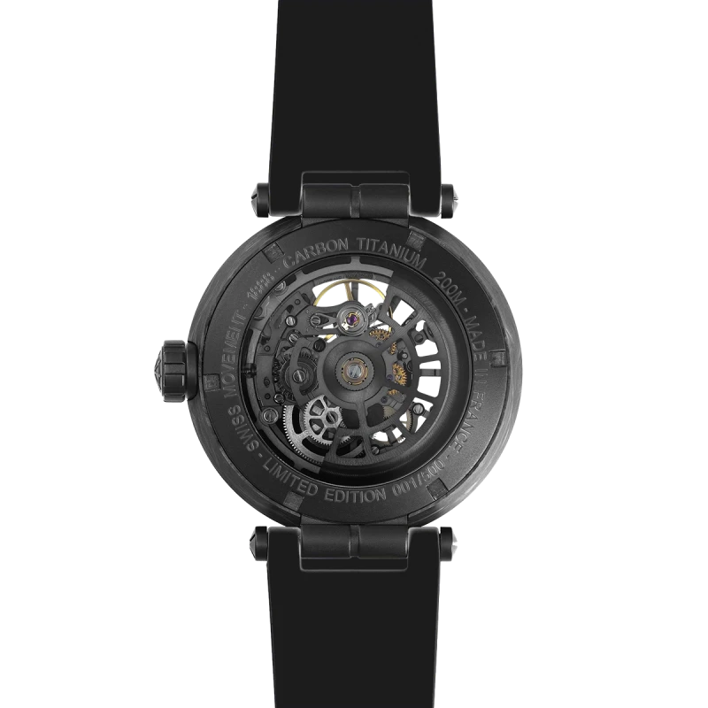 Michel Herbelin Newport – squelette – noir – 1888SQCTN14CA vue de dos