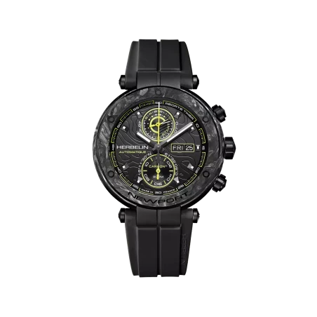 Michel Herbelin Newport – carbone titane – chronographe – 288CTN14CA vue de face