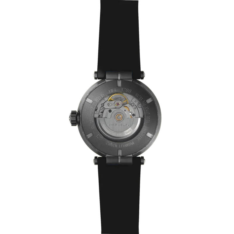 Michel Herbelin newport – carbone titane – automatique – noir – 1788CTN14CA vue de dos