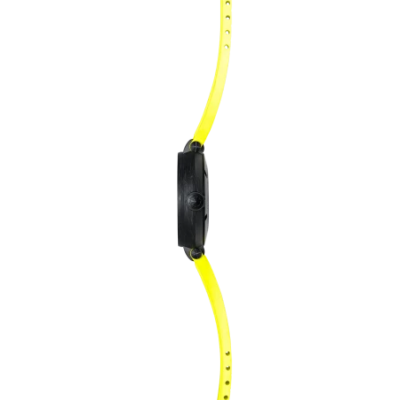 Michel Herbelin newport – carbone titane – squelette – jaune – 1888SQCTN14CY vue de coter