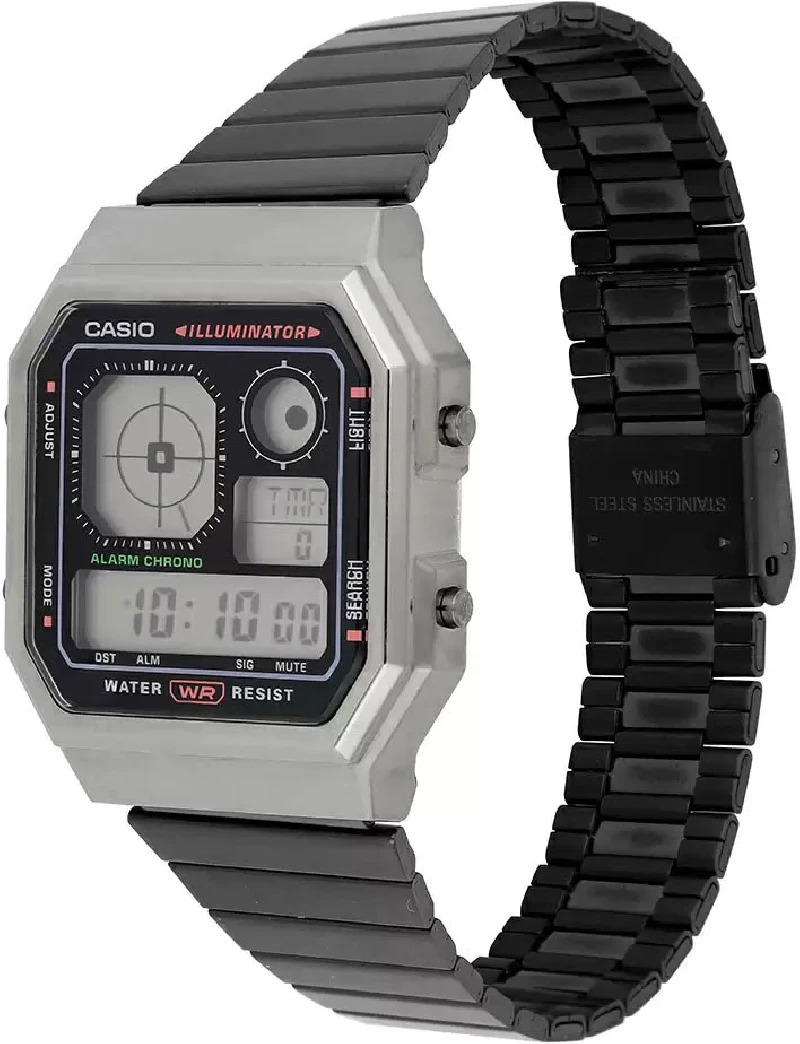 montre CASIO Edgy Collection A130WEGG-1A vue de coter