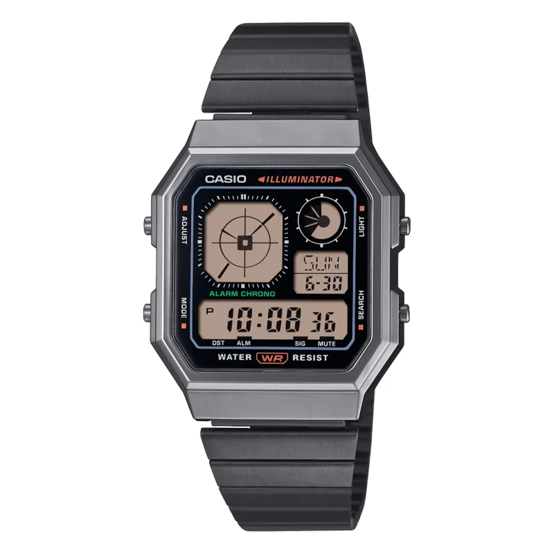 montre CASIO Edgy Collection A130WEGG-1A vue de face