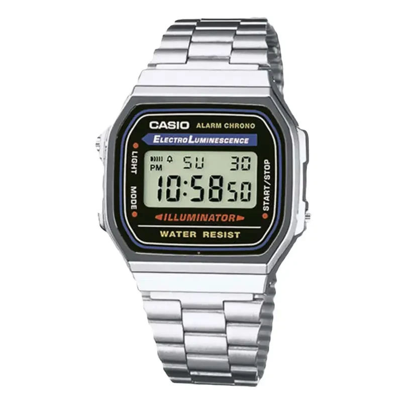 montre casio iconic vintage A168WA-1 vue de face