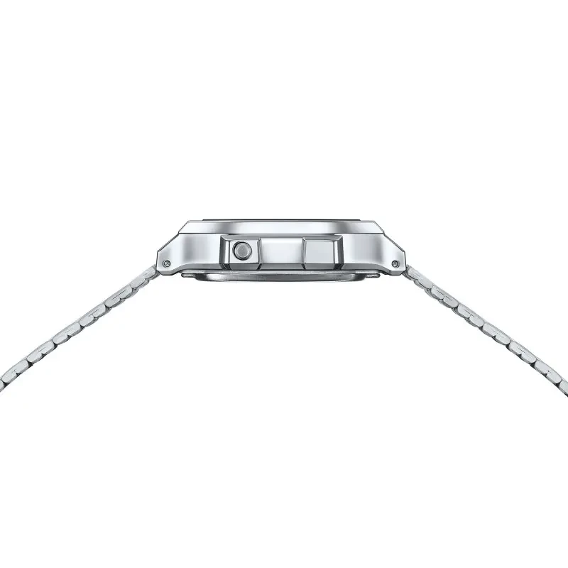 montre casio iconic vintage A168WA-1 vue de coter