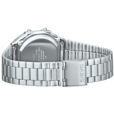 montre casio iconic vintage A168WA-1 vue de dos