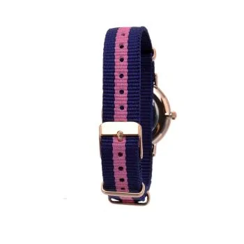 Dos Montre Performer Femme Nato Bleu Marine et Rose - 70912912