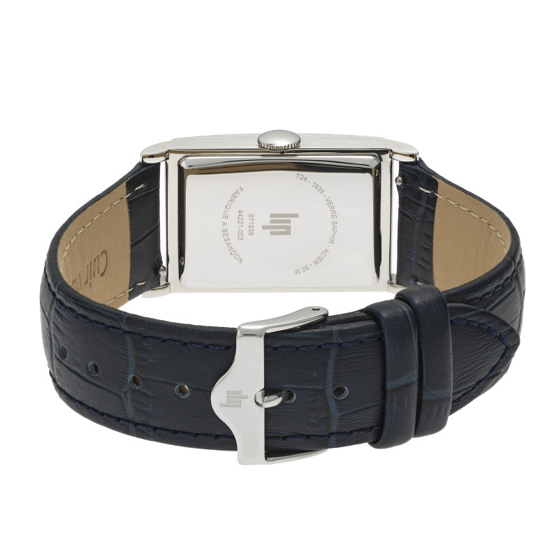 LIP - Montre LIP - Churchill T24 - Petite Seconde - Cuir Bleu Alligator