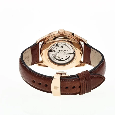 LIP - Montre LIP - Himalaya 40mm - Automatique Coeur Battant - Bracelet Marron