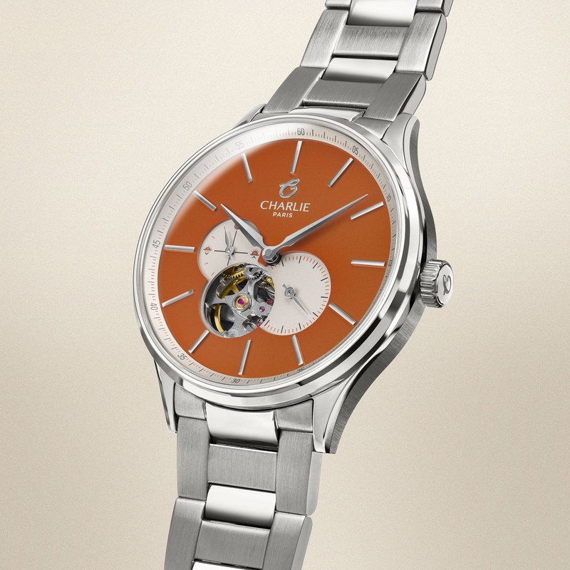 Charlie Paris - INITIAL Cœur Ouvert Orange Sunset
