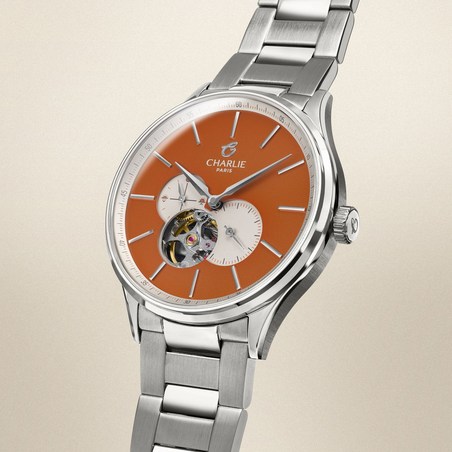 Charlie Paris - INITIAL Cœur Ouvert Orange Sunset