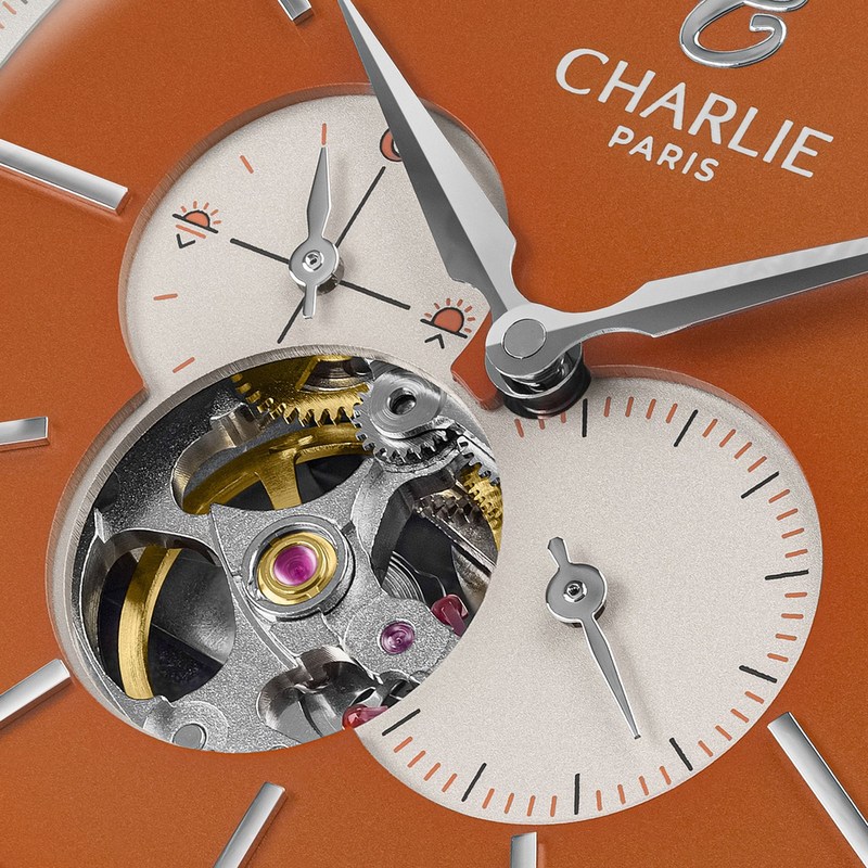 Charlie Paris - INITIAL Cœur Ouvert Orange Sunset