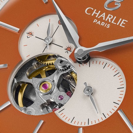 Charlie Paris - INITIAL Cœur Ouvert Orange Sunset