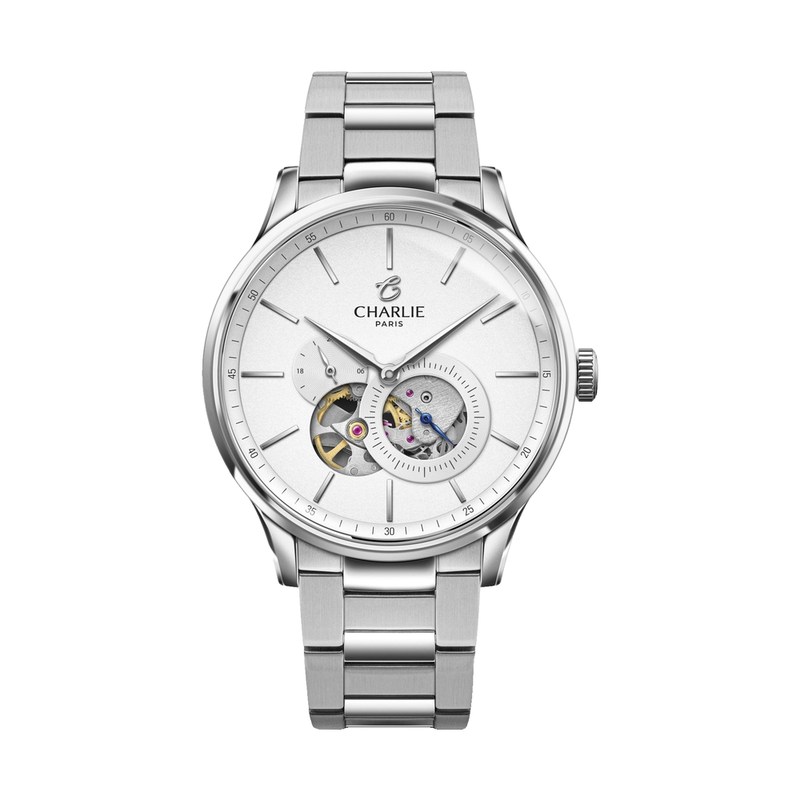 Charlie Paris - INITIAL Cœur Ouvert Blanc