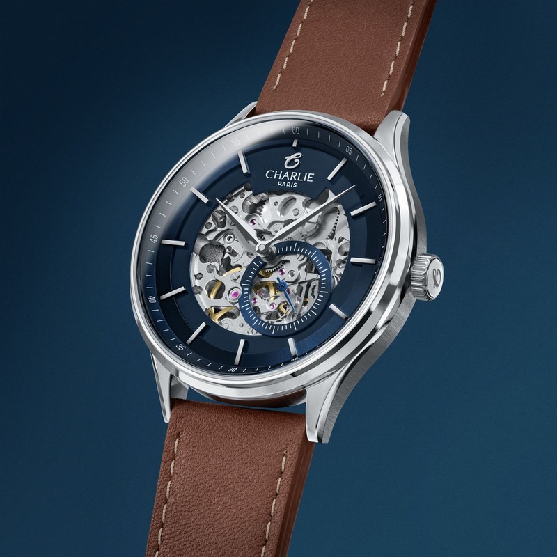 Charlie Paris - INITIAL Squelette Bleu