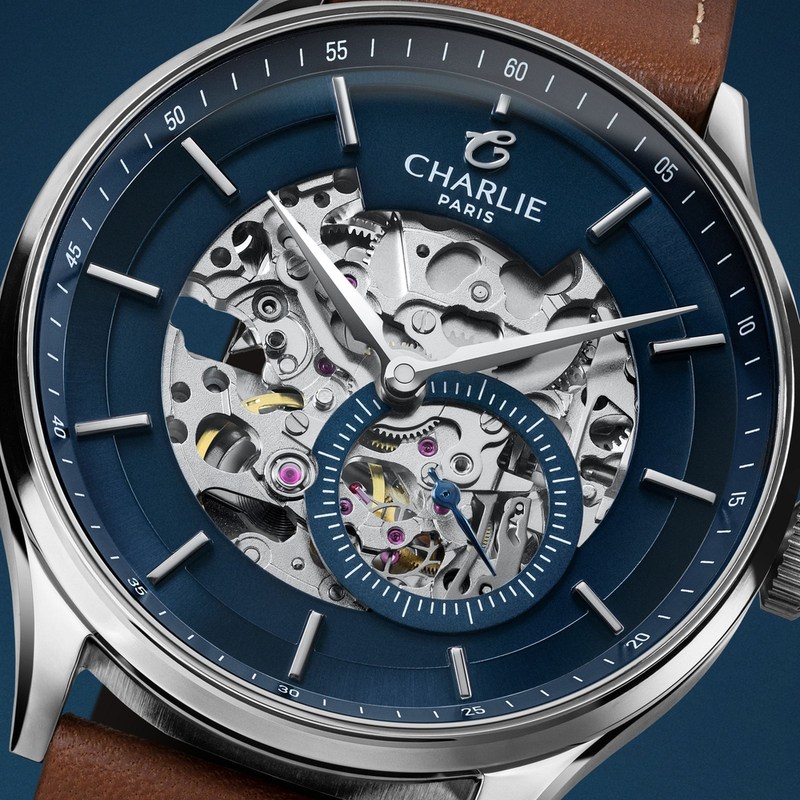 Charlie Paris - INITIAL Squelette Bleu