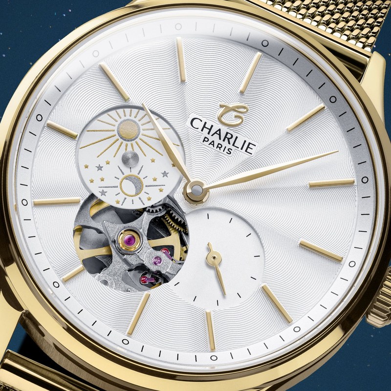 Charlie Paris - INITIAL 36 Cœur Ouvert Jour/Nuit Doré