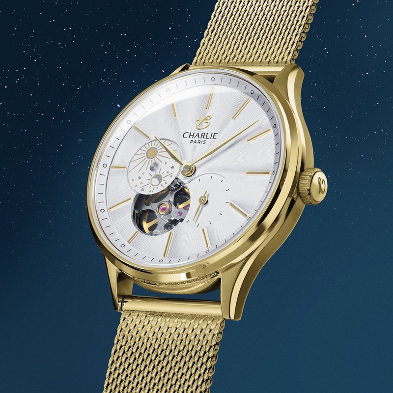 Charlie Paris - INITIAL 36 Cœur Ouvert Jour/Nuit Doré