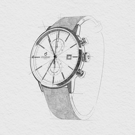 Charlie Paris - HORIZON Chronographe Iced blue