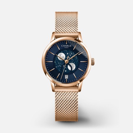 Charlie Paris - SULLY Phase de Lune Doré rose & Bleu
