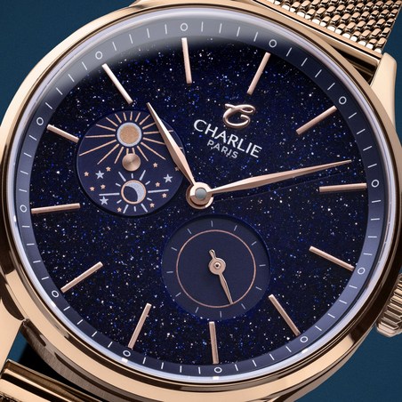 Charlie Paris - INITIAL 36 Jour/Nuit Aventurine Doré Rose