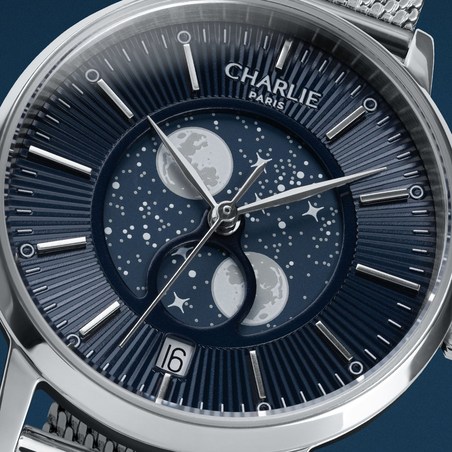 Charlie Paris - SULLY Phase de Lune Acier & Bleu