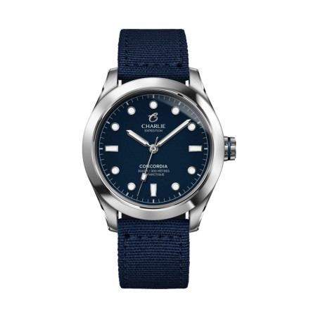 Montre Charlie Paris CONCORDIA Bleu Antarctique