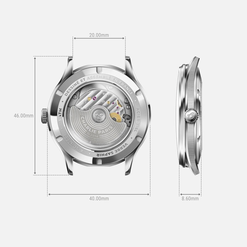 Charlie Paris - INITIAL Slim Gris