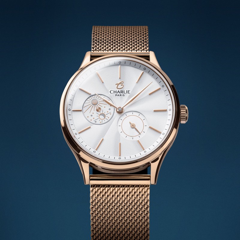Charlie Paris - INITIAL 36 Jour/Nuit Doré Rose